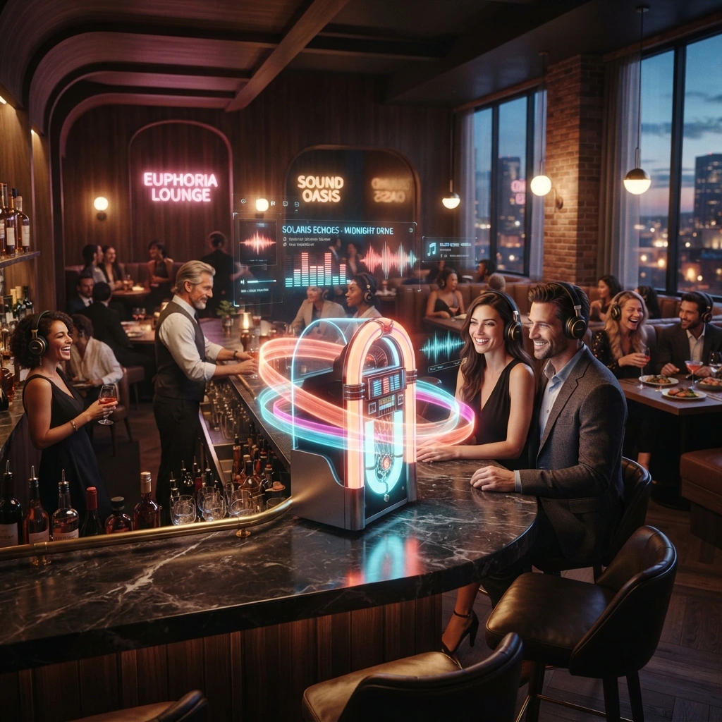 POPA brings a glowing jukebox atmosphere to a lounge